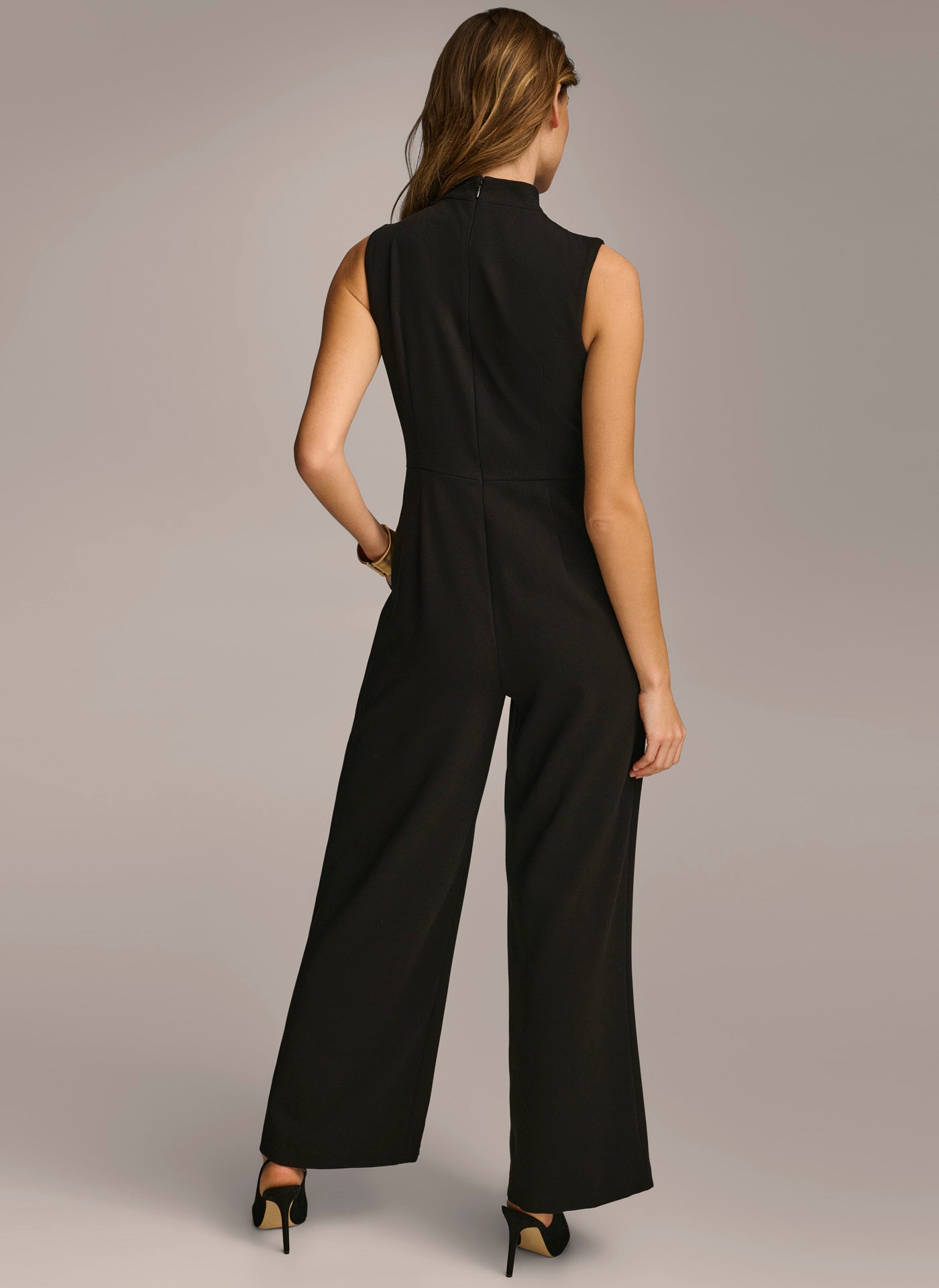 (image for) HEALTHY MOCK NECK JUMPSUIT WITH POCKETS